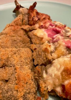 Una foto de Cachopo de berenjena