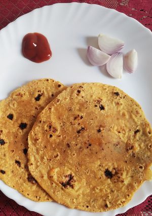 A picture of Sweet Potato Paratha.