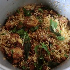 A picture of Chicken Biryani / Masala Chicken Biryani.