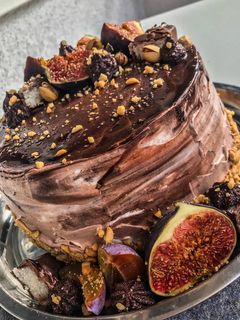 Kókuszos-banános-csokis torta recept fotója
