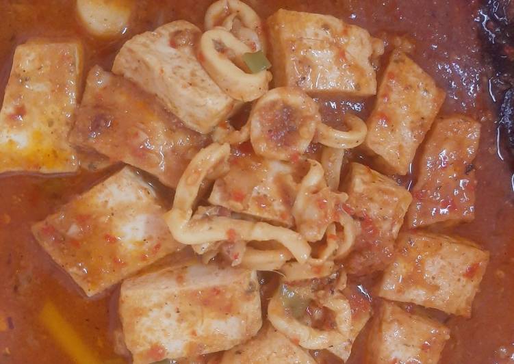 Masakan Unik Tahu cumi bumbu kuning ala alena Praktis Enak