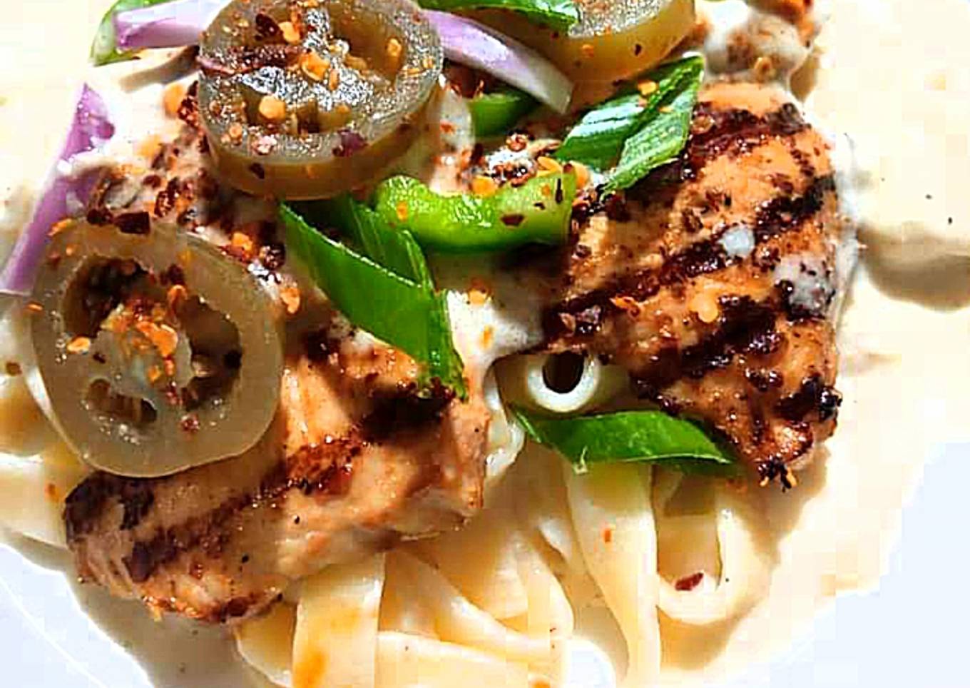 Alfredo Pasta with chicken