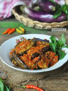 Foto resep Sambal terong pedas