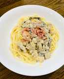 Mì Ý sốt kem nấm