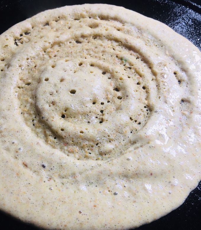 A picture of Raw jackfruit dosai.