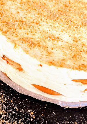 Una foto de Tarta de limón y galletas (sin horno)