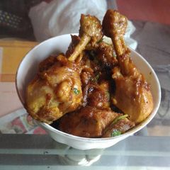 Hyderabadi chicken do pyaza A picture of Hyderabadi chicken do pyaza.