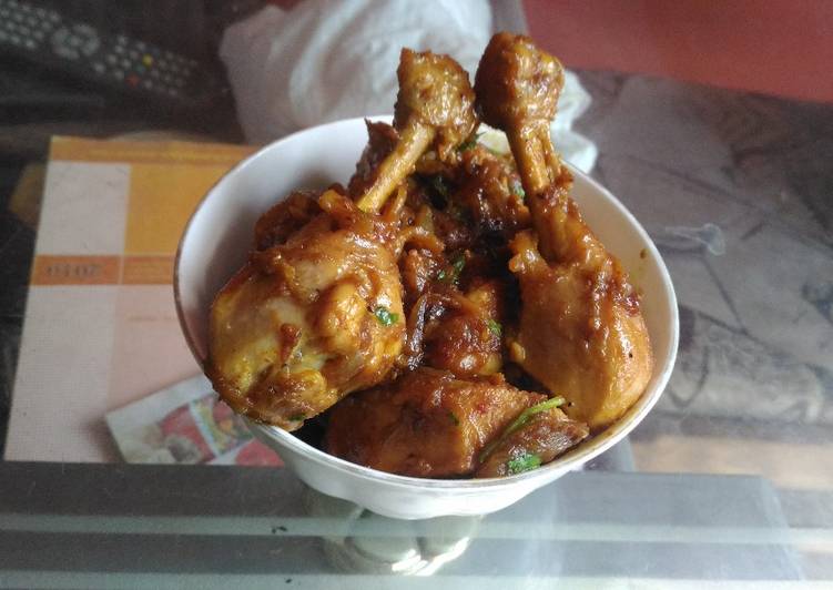Recipe of Quick Hyderabadi chicken do pyaza
