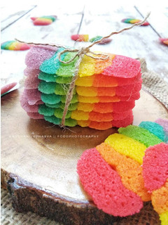 Foto resep Lidah Kucing Rainbow #BikinRamadanBerkesan