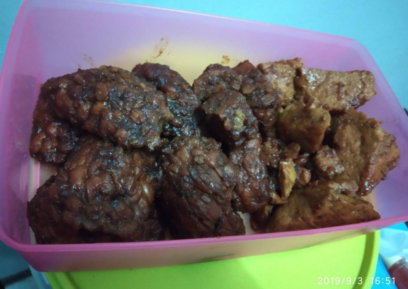 Tempe tahu bacem simpel