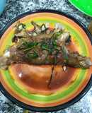 Cá bống mú nấu xì dầu