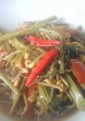 Foto resep Cah kangkung tauge kilat