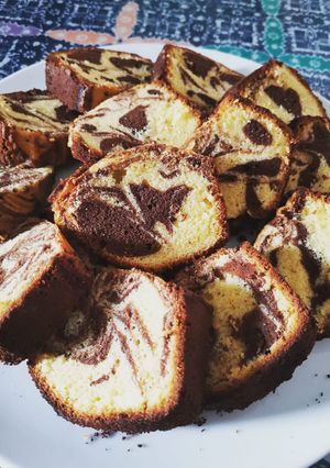 Foto resep Bolu Marmer Jadul tanpa Bahan Pengawet