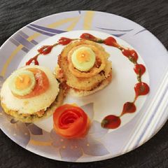 A picture of Idli burger.