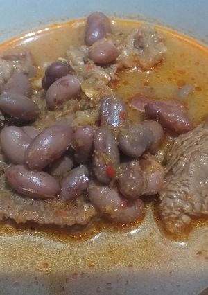 Foto resep Gulai kacang daging lamosir