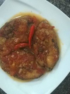 Hình của món Cá thu sốt cà chua.