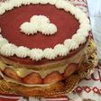 Tarta de crema pastelera y fresa