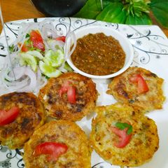 Aloo ke chatpate kabab A picture of Aloo ke chatpate kabab.