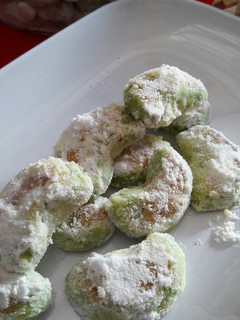 Foto resep Cookies Putri salju pandan