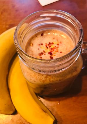 Φωτογραφία της συνταγής Ζεστό σοκολατένιο smoothie με μπανάνα και κανέλα