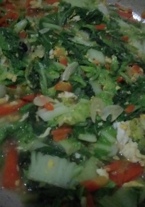 Foto resep Orak arik sawi dan wortel