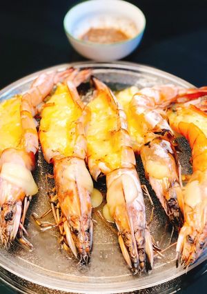 Hình của món Tôm nướng phô mai.