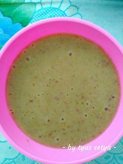 Foto resep Bubur Tim Nasi, Kacang Merah, Buncis, Wortel MPASI 7bln+