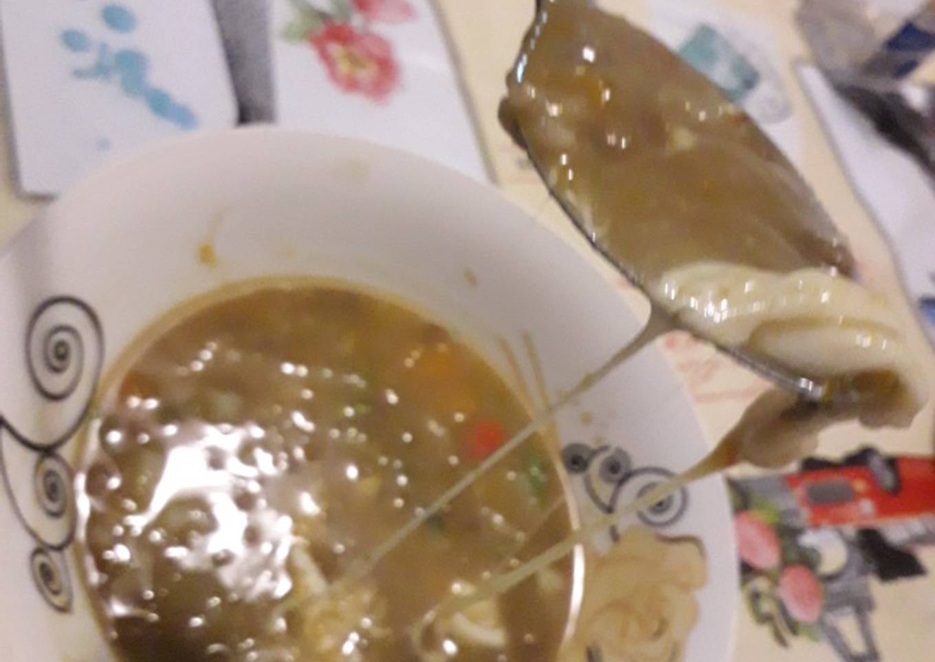 Lentejas y Queso Amarillo