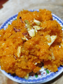A picture of Orange gazar ka halwa.