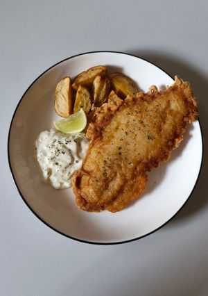 Foto resep Fish & Chips with Tartar Sauce