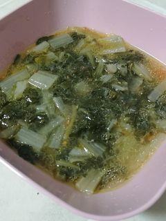 Una foto de Ensalada de acelgas