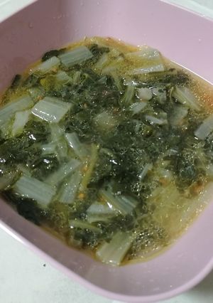 Una foto de Ensalada de acelgas