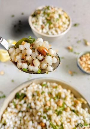 A picture of Sabudana Khichdi.