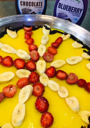A picture of Banana custard trifle.