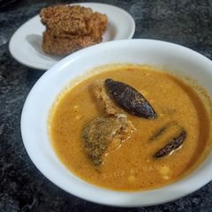 A picture of Fish kadhi.