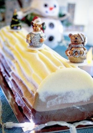 Une photo de Bûche 3 chocolats