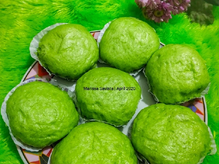 Langkah Gampang Membikin Resep 74. Bakpao Pandan (isi daging ayam) yang Lezat Sekali Anti Ribet, Uenak Banget
