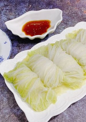 A picture of Jade Cabbage Rolls – Lunar New Year Dish.