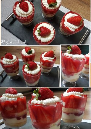 صورة لوصفة تحلية الفراولة بأنه موسم الفراولة 🍓🍓🍓🍓