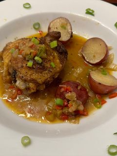 A picture of Cajun Baked Chicken Thighs.