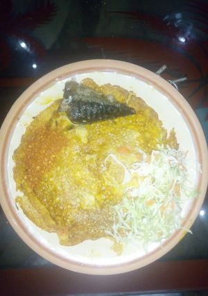 A picture of Wainar fulawa (traditional pancake).