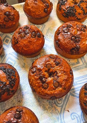 Φωτογραφία της συνταγής Donuts/muffins με πραλίνα φουντουκιού 🍩🧁🍫🌰