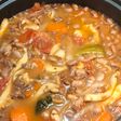 Sepias con Alubias Pintas y vegetales