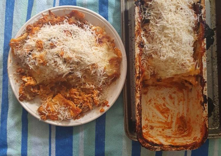 Recipe of Tasty Use it up 2 layer Lasagne