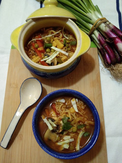 A picture of Maggi vegetable soup.