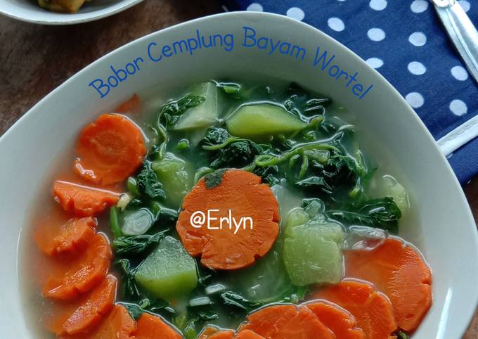 22. Bobor Cemplung Bayam Wortel