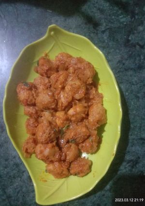 A picture of Soya chunks masala.