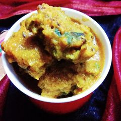 A picture of Lady Fingers Kofta Curry.