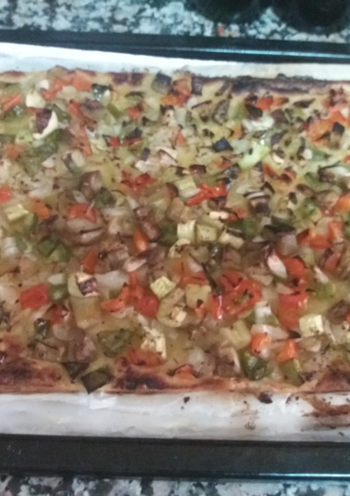 Una foto de Coca de verduras (a mi manera)👨🏼‍🍳