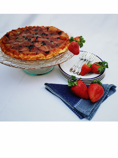 Una foto de Tatín fresa+pera+arándano=sabor!